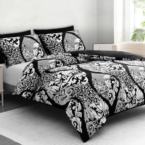 ORYX HOME Premium Microfiber Single Duvet Cover Set – 2 Piece Reversible Bedding Set with Zipper Closure and Pillowcase – Ultra Soft, Breathable & Machine Washable